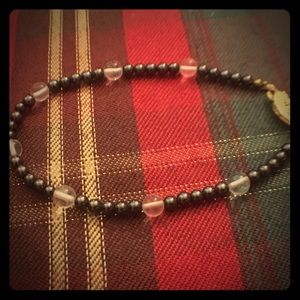 Gray beaded bracelet